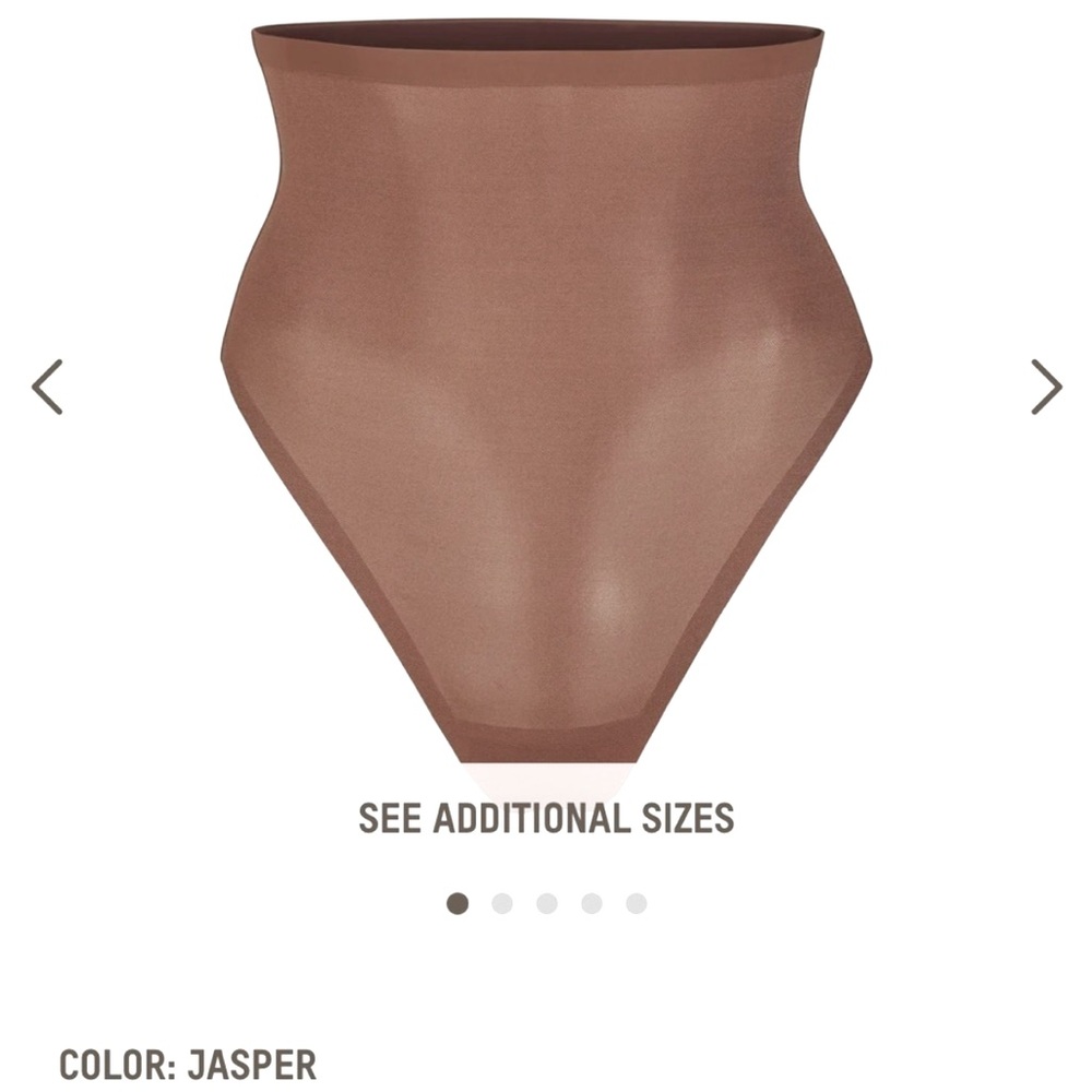 NWT SKIMS SHEER HIGH WAISTED CORE CONTROL THONG SIZE MED.